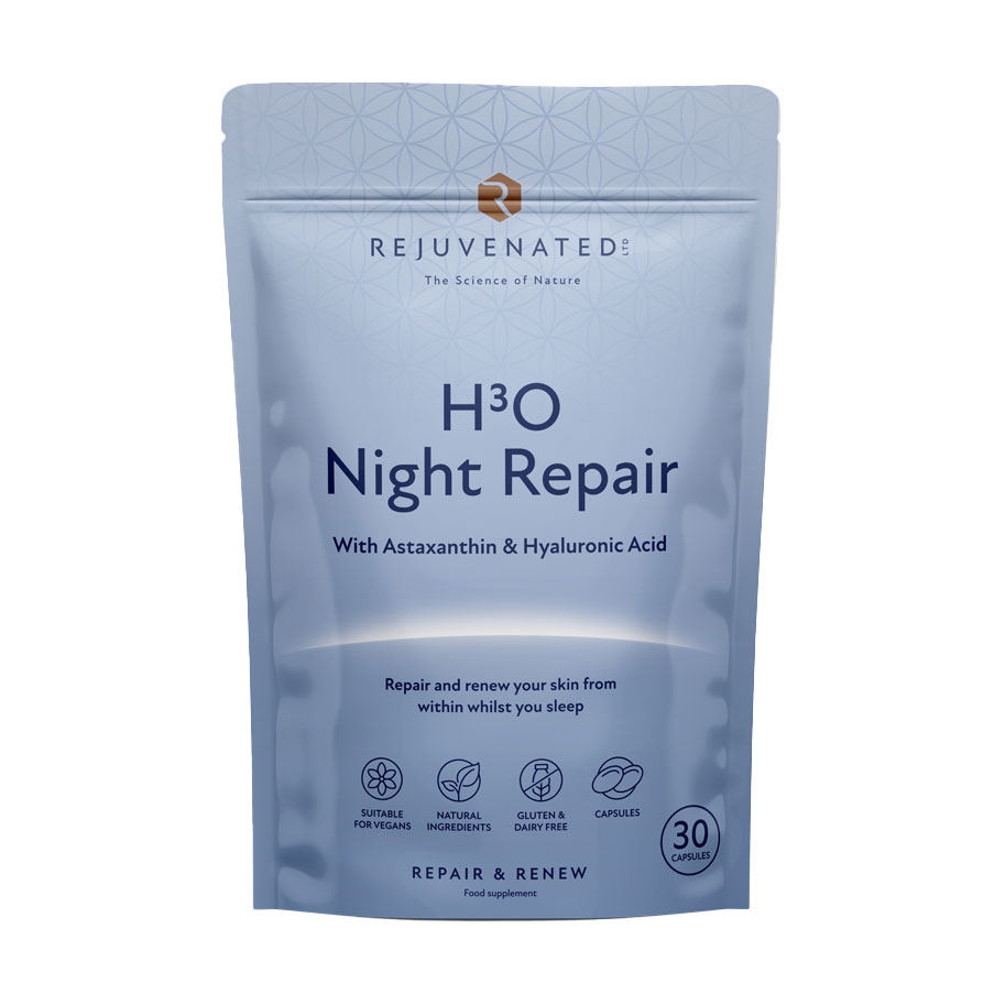 Мультивітаміни для шкіри Rejuvenate H3O Night Repair, 30 капсул